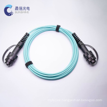 12 cores Fiber Optic Patch Cord MPO OM3 Connector cable